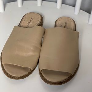 Kelsi Dagger Brooklyn Ruthie Slide Tan Leather 7.5
